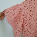 Second-Hand - Country Road Salmon Broderie Anglaise Top Size 10 - SwapUp
