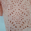 Second-Hand - Country Road Salmon Broderie Anglaise Top Size 10 - SwapUp