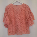 Second-Hand - Country Road Salmon Broderie Anglaise Top Size 10 - SwapUp