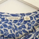Second-Hand - Country Road Colbalt Leaf Print Top Size XS - SwapUp