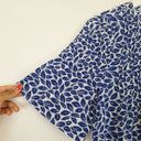 Second-Hand - Country Road Colbalt Leaf Print Top Size XS - SwapUp