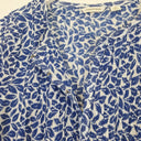 Second-Hand - Country Road Colbalt Leaf Print Top Size XS - SwapUp