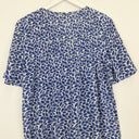 Second-Hand - Country Road Colbalt Leaf Print Top Size XS - SwapUp