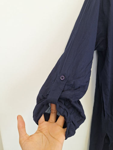 Second-Hand - Sunseeker Relaxed Navy Lightweight Shirt Size XS - SwapUp