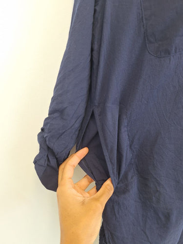 Second-Hand - Sunseeker Relaxed Navy Lightweight Shirt Size XS - SwapUp
