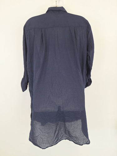 Second-Hand - Sunseeker Relaxed Navy Lightweight Shirt Size XS - SwapUp