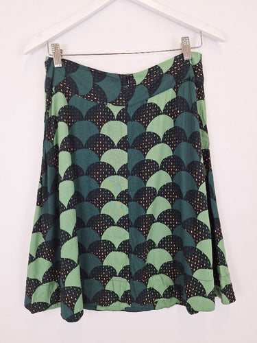Second-Hand - Totem Geometric Rhythm Midi Skirt Size 10 - SwapUp