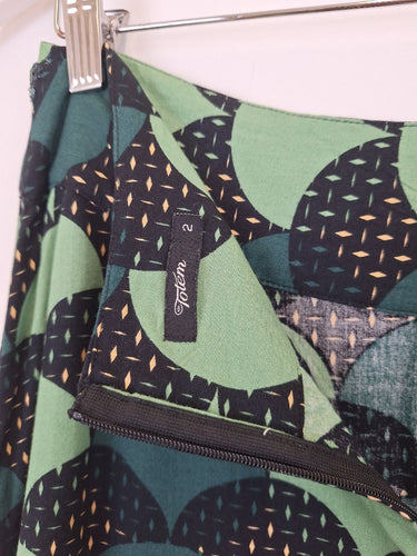 Second-Hand - Totem Geometric Rhythm Midi Skirt Size 10 - SwapUp