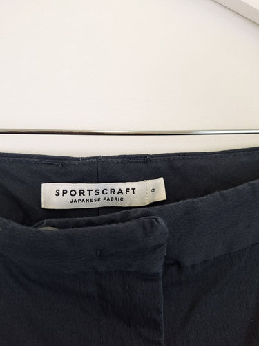 Second-Hand - Sportscraft Navy Tapered Pants Size 9 - SwapUp