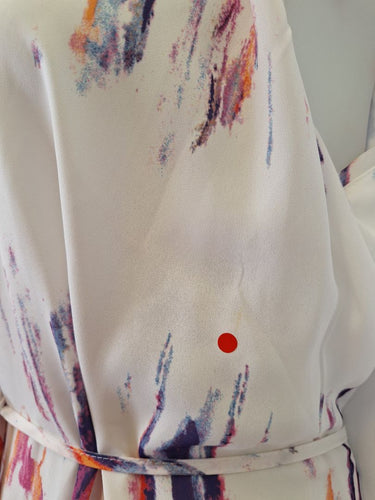 Second-Hand - Simply Vera Bright Summery Tied Midi Dress Size 14 - SwapUp