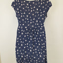 Second-Hand - Leona Edmiston Flattering Navy Draped Mini Dress Size 14 - SwapUp