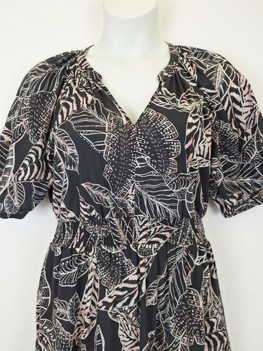 Second-Hand - Pingpong Breezy Light Cotton Tiered Midi Dress Size 14 - SwapUp