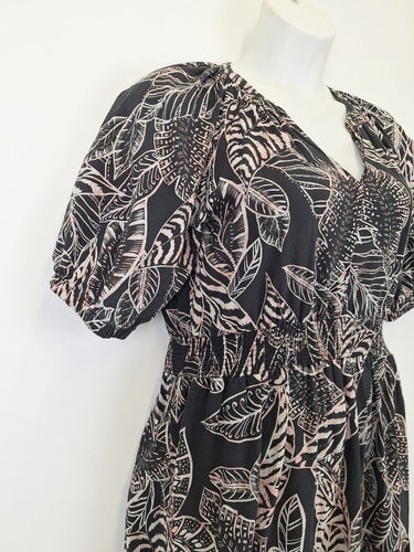 Second-Hand - Pingpong Breezy Light Cotton Tiered Midi Dress Size 14 - SwapUp