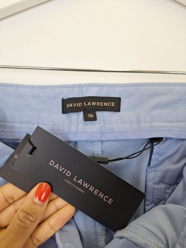 Second-Hand - David Lawrence Mauve Irene Peached Chino Pants Size 16 - SwapUp