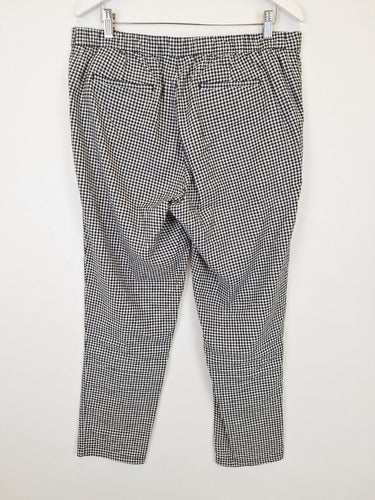 Second-Hand - Blue Illusion Preppy Gingham Casual Pants Size L - SwapUp