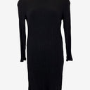Second-Hand - Country Road Black Night Ribbed Midi Dress Size M - SwapUp