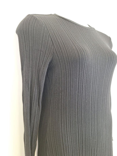 Second-Hand - Country Road Black Night Ribbed Midi Dress Size M - SwapUp