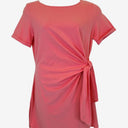 Second-Hand - Sézane Bubblegum Pink Side Tie T-Shirt Dress Size XL - SwapUp