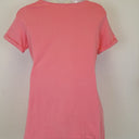 Second-Hand - Sézane Bubblegum Pink Side Tie T-Shirt Dress Size XL - SwapUp