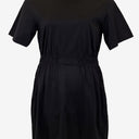 Second-Hand - Country Road Black Ruched Waist T-Shirt Dress Size M - SwapUp