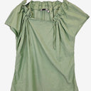 Second-Hand - Veronika Maine Elevated Sage Ruched Top Size 16 - SwapUp