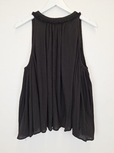 Second-Hand - Country Road Balmy Gathered Cheesecloth Top Size M - SwapUp