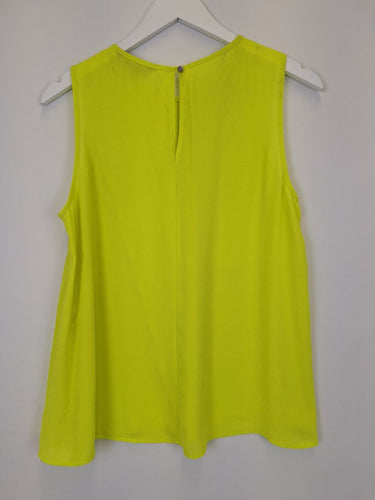 Second-Hand - Cue Fluro Semi Sheer Tank Top Size 14 - SwapUp