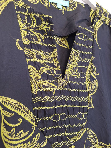 Second-Hand - Blue Illusion Balmy Silk Resort Mini Dress Size XL - SwapUp