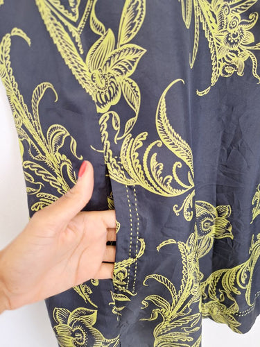 Second-Hand - Blue Illusion Balmy Silk Resort Mini Dress Size XL - SwapUp