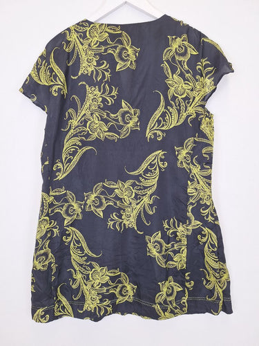 Second-Hand - Blue Illusion Balmy Silk Resort Mini Dress Size XL - SwapUp