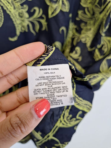 Second-Hand - Blue Illusion Balmy Silk Resort Mini Dress Size XL - SwapUp