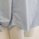 Second-Hand - Witchery Luxe Baby Blue Off The Shoulder Top Size 14 - SwapUp