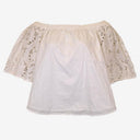 Second-Hand - Witchery Classic Broderie Summer Essential Top Size 14 - SwapUp