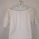 Second-Hand - Witchery Classic Broderie Summer Essential Top Size 14 - SwapUp