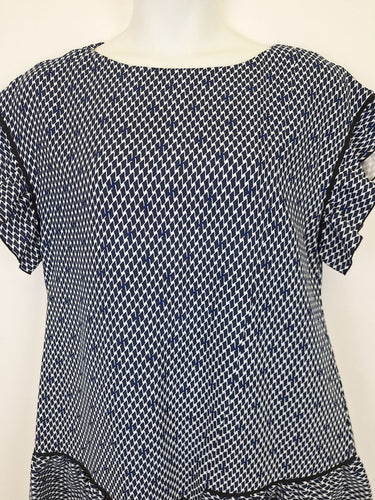 Second-Hand - Veronika Maine Mosaic Office Shift Midi Dress Size 16 - SwapUp