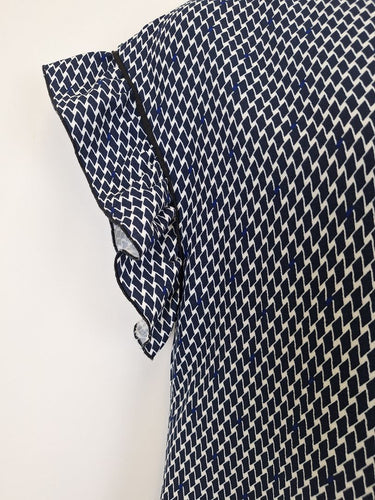 Second-Hand - Veronika Maine Mosaic Office Shift Midi Dress Size 16 - SwapUp