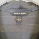 Second-Hand - Country Road Charcoal Satin Stripe Shirt Size 10 - SwapUp