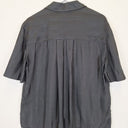 Second-Hand - Country Road Charcoal Satin Stripe Shirt Size 10 - SwapUp
