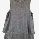 Second-Hand - Metalicus Silver Karen Lurex Tank Top Size S - SwapUp