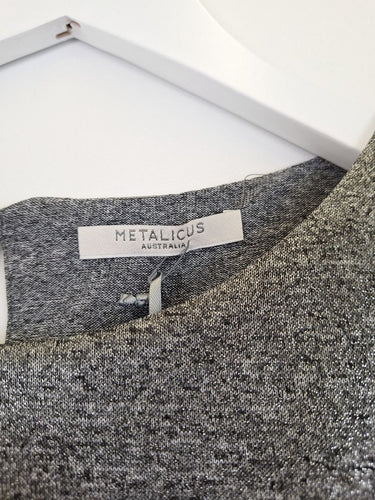 Second-Hand - Metalicus Silver Karen Lurex Tank Top Size S - SwapUp
