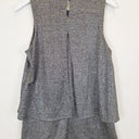 Second-Hand - Metalicus Silver Karen Lurex Tank Top Size S - SwapUp