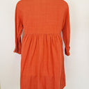 Second-Hand - Auguste Rust Airy Button Up Midi Dress Size 10 - SwapUp