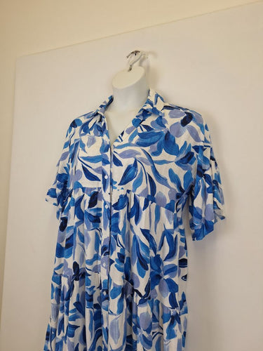 Second-Hand - Assorted Brands Rhythmic Petal Shirt Dress Size L - SwapUp