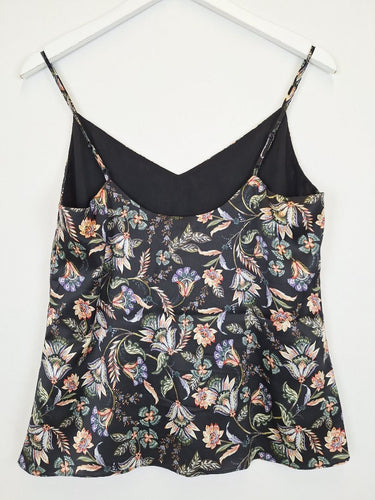 Second-Hand - Witchery Elevated Floral Silk Blend Cami Top Size 8 - SwapUp