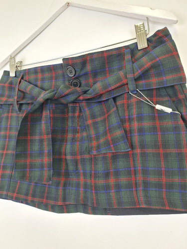 Second-Hand - One Teaspoon Tartan Ultra Mini Skirt Size 8 - SwapUp