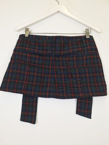 Second-Hand - One Teaspoon Tartan Ultra Mini Skirt Size 8 - SwapUp