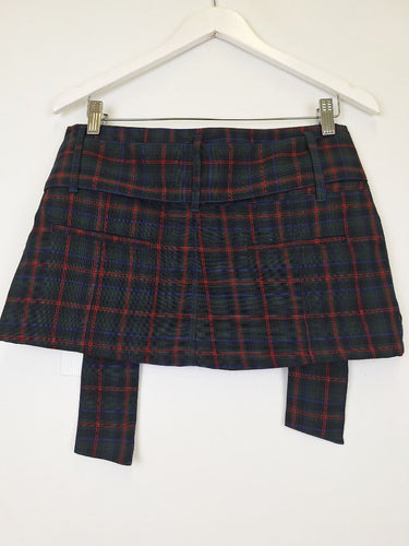 Second-Hand - One Teaspoon Tartan Ultra Mini Skirt Size 8 - SwapUp