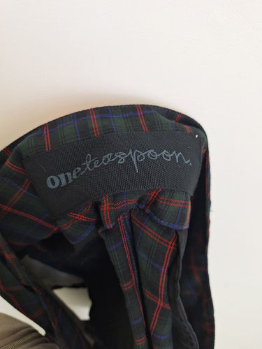 Second-Hand - One Teaspoon Tartan Ultra Mini Skirt Size 8 - SwapUp