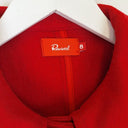 Second-Hand - Revival Scarlet Red Wool Blend Bow Coat Size 8 - SwapUp