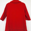 Second-Hand - Revival Scarlet Red Wool Blend Bow Coat Size 8 - SwapUp
